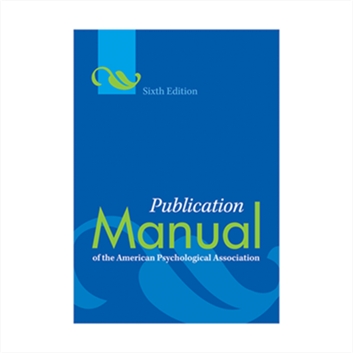 Publication Manual of the American Psychological Association sixth edition